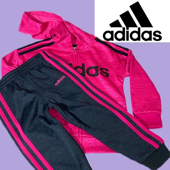 adidas Other - 🎈SOLD🎈NWT Adidas Girls Magenta/Gray 2 Piece